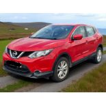 2015 NISSAN QASHQAI ACENTA DIG-T 1.2 PETROL SUV – MANUAL – RED>>--NO VAT ON HAMMER--<<