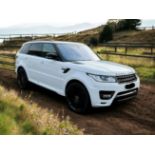 2017 LAND ROVER RANGE ROVER SPORT HSE SDV6 AUTO – WHITE – 98K MILES >>--NO VAT ON HAMMER--<<