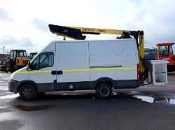 **(ONLY 75K MILEAGE)** 2012 IVECO CHERRY PICKER VAN MOUNT – VERSALIFT ET38LF