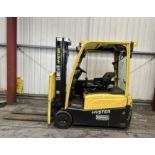 **(INCLUDES CHARGER)**2018 HYSTER J2.0XNT 3-WHEEL ELECTRIC FORKLIFT – 2,000KG CAPACITY, 4,000 HRS