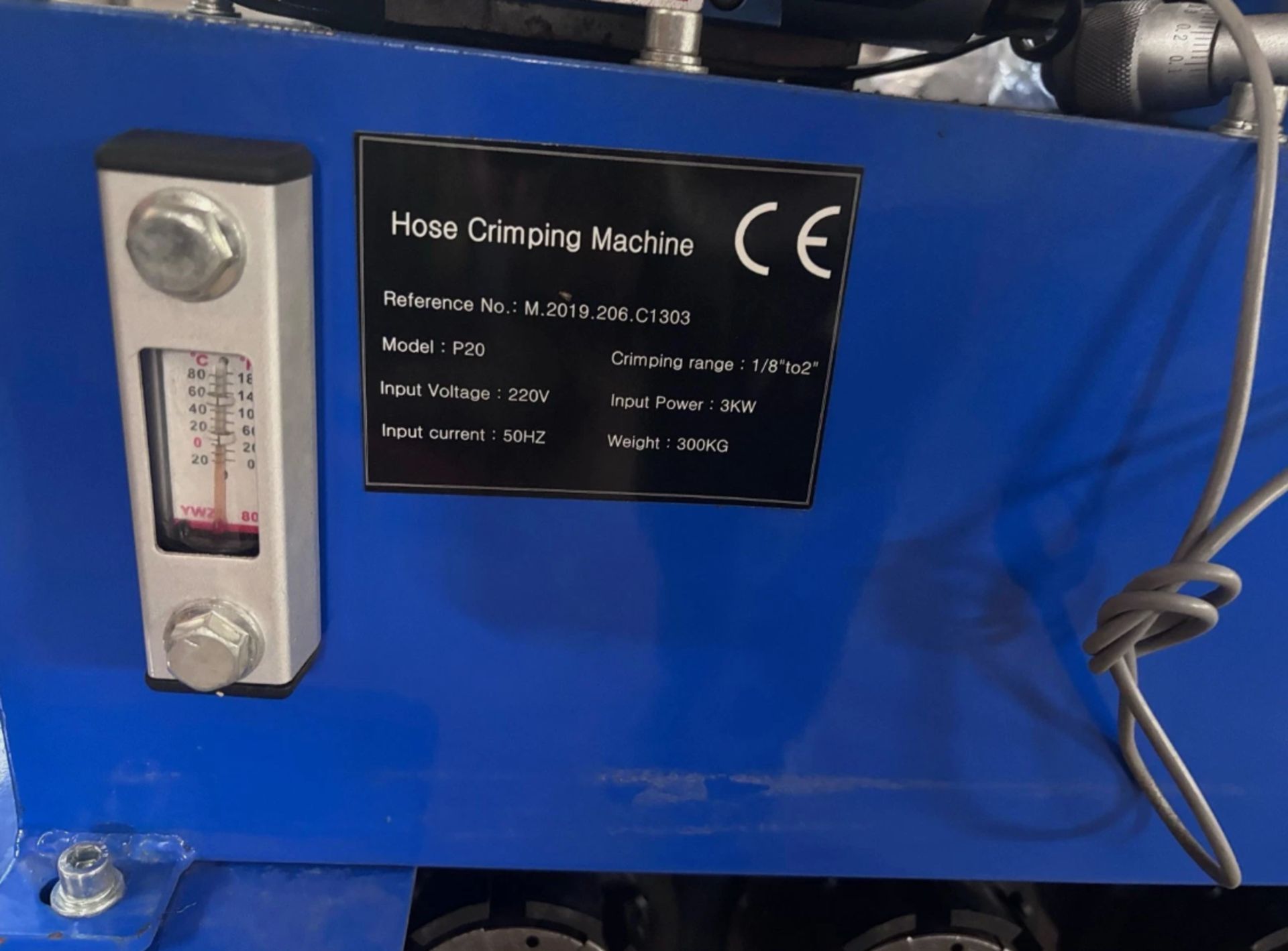 NEW CHAMPS P20 HYDRAULIC AUTOMATIC HOSE PIPE CRIMPING MACHINE - Image 7 of 10