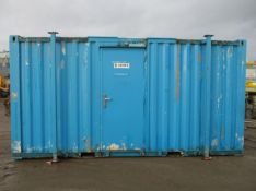 16-FOOT SHIPPING CONTAINER TOILET BLOCK – 3+1 LAYOUT