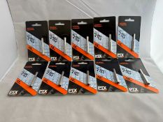 540 X UNITS PTX 10MM DIAMOND COATED GLASS & TILE CUTTER HOLE SAW CARBON STEEL DRILL BIT