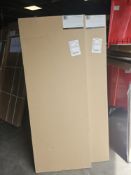 2 X BATH FRONT PANEL WITH PLINTH NATURAL WHITE MDBP4000.NW