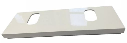 KERAMAG SILK COUNTERTOP WASH BASIN SIPHON 2 CUT OUT RIGHT AND LEFT WHITE