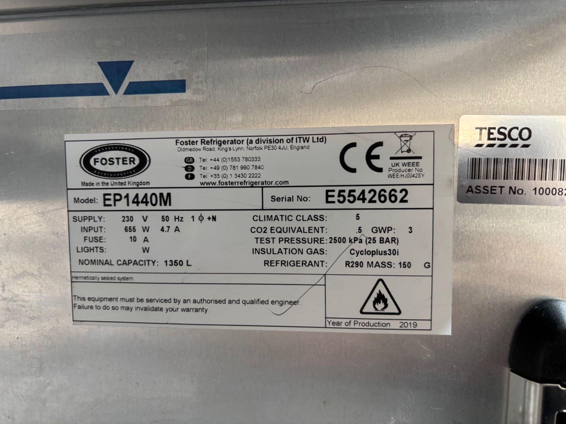 FOSTER DOUBLE DOOR REFRIDGERATOR G2 ECO PRO EP1440M CATERING EQUIPMENT - Image 4 of 4