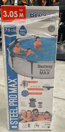 BESTWAY STEEL PRO MAX 3.05M SWIMMING POOL FAMILY SIZE