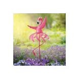 4 X BRAND NEW & BOXED LUXURY FLAMINGO GARDEN SPINNERS RRP £49.99 EACH