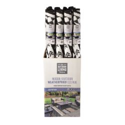 16 PCS BRAND NEW SUMMER INDOOR/OUTDOOR RUGS - 1.2M BLACK AND WHITE ECLIPSE ECO PREMIUM RUG