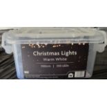 JOB LOT OF 12 BRAND NEW 550 WARM WHITE LED CHRISTMAS LIGHTS MASSIVE RESALE POTENTIAL