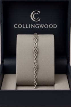 14K YELLOW & WHITE GOLD 0.15CT DIAMOND BRACELET 71/2 LENGTH INSURANCE VALUE CERTIFICATED £1590