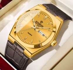 BUSINESS GOLDEN CLOCK MEN LUXURY WATCH AUTOMATIC WATCHES MENS FASHION QUARTZ WRISTWATCHES