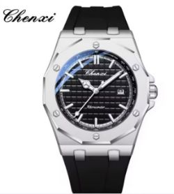 CHENXI 8268 PREMIUM MEN'S QUARTZ WATCH NIGHT LIGHT SILICONE STRAP WATERPROOF CALENDAR CASUAL