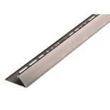 500 X 12MM TRIANGULR STAINLESS EFFECT TRIM LENGTH 2.44M