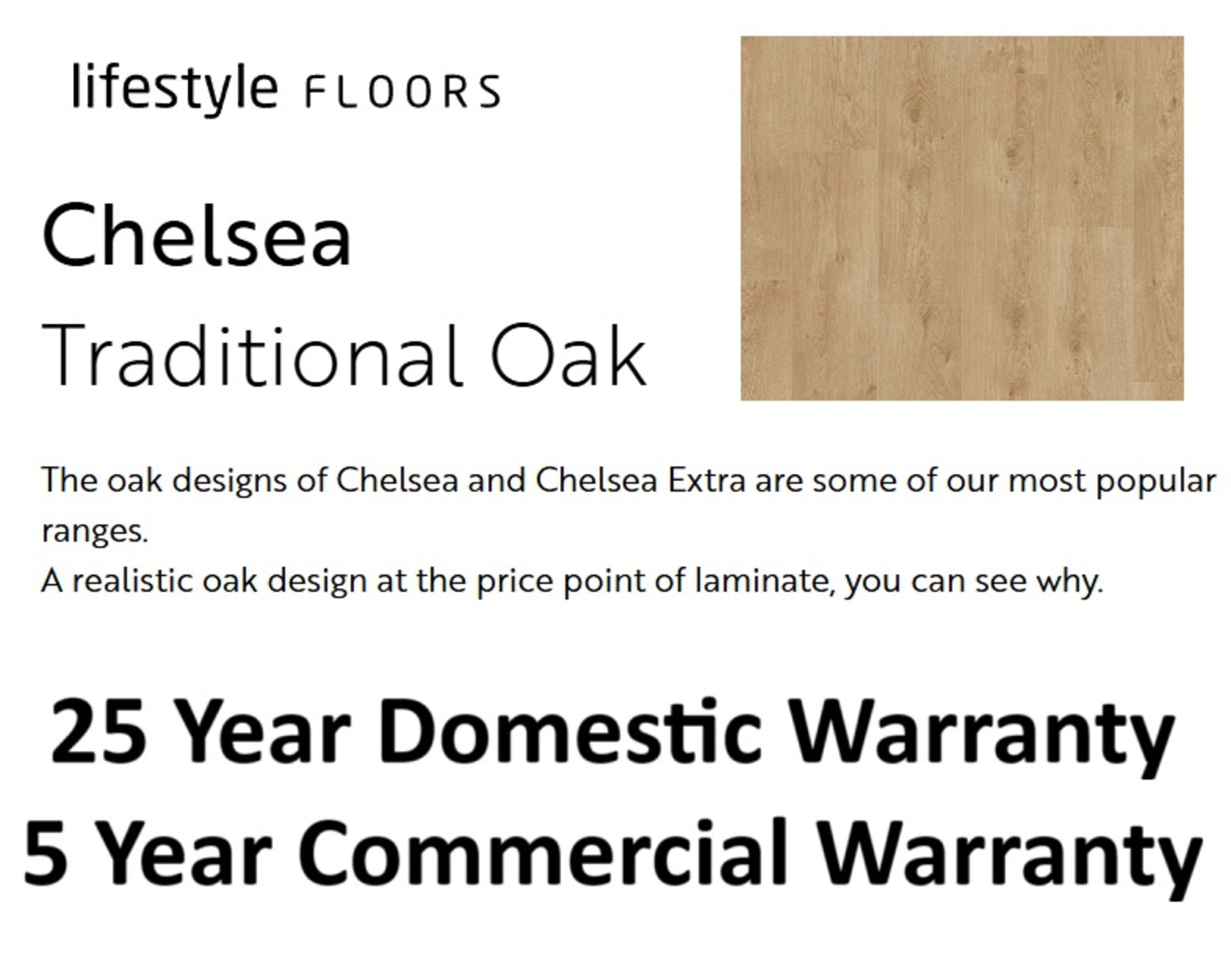 52 X PACKS (113.3M2) LIFESTYLE CHELSEA UNICLIC LAMINATE TRADITIONAL OAK RRP £2300 - Image 5 of 5