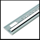 627 PIECES OF 12.5MM METAL ROUND EDGE TRIM SILVER 1.83M