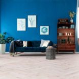 12 X PACKS (14.88M2) KRONOTEX 8MM HERRINGBONE LAMINATE – BORDEAUX OAK WHITE - RRP £1,100