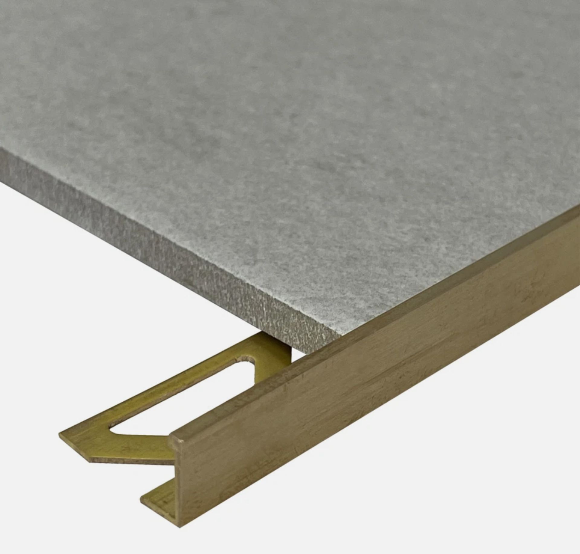 20X NEW 10MM ANTIQUE BRUSHED BRASS L SHAPE VINTAGE TILE TRIM 2.5M