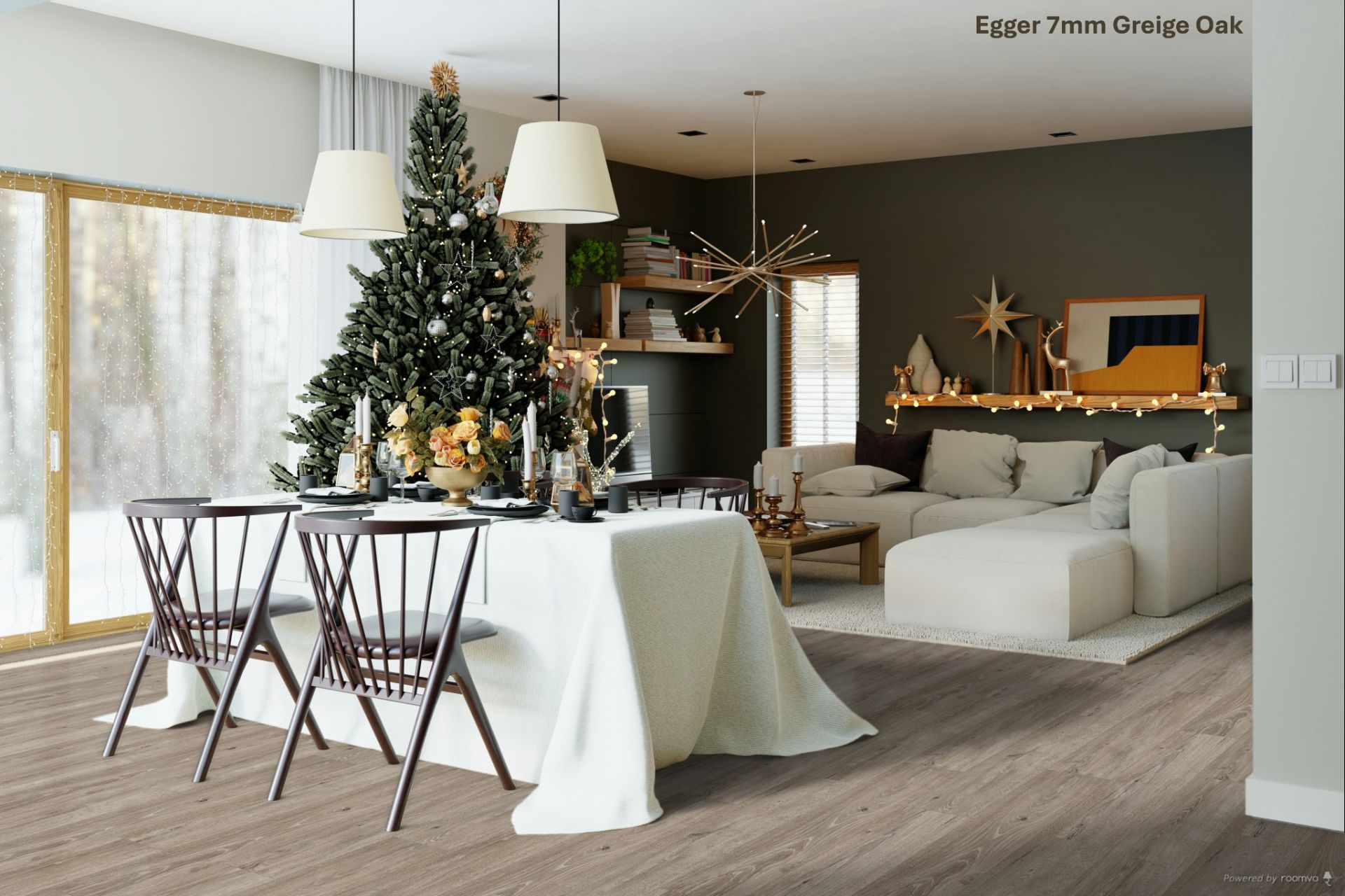 52 X PACKS (129M2) EGGER GREY BEIGE OAK LAMINATE FLOORING 2.49M2/PACK RRP £2,300