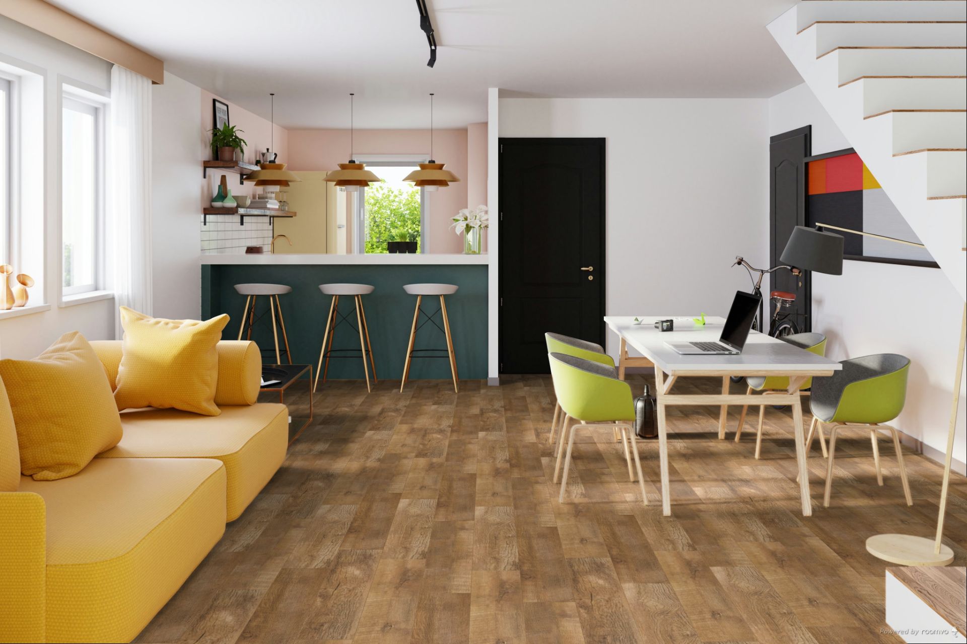 52 X PACKS (113.3M2) LIFESTYLE CHELSEA UNICLIC LAMINATE COUNTRY OAK OAK RRP £2300