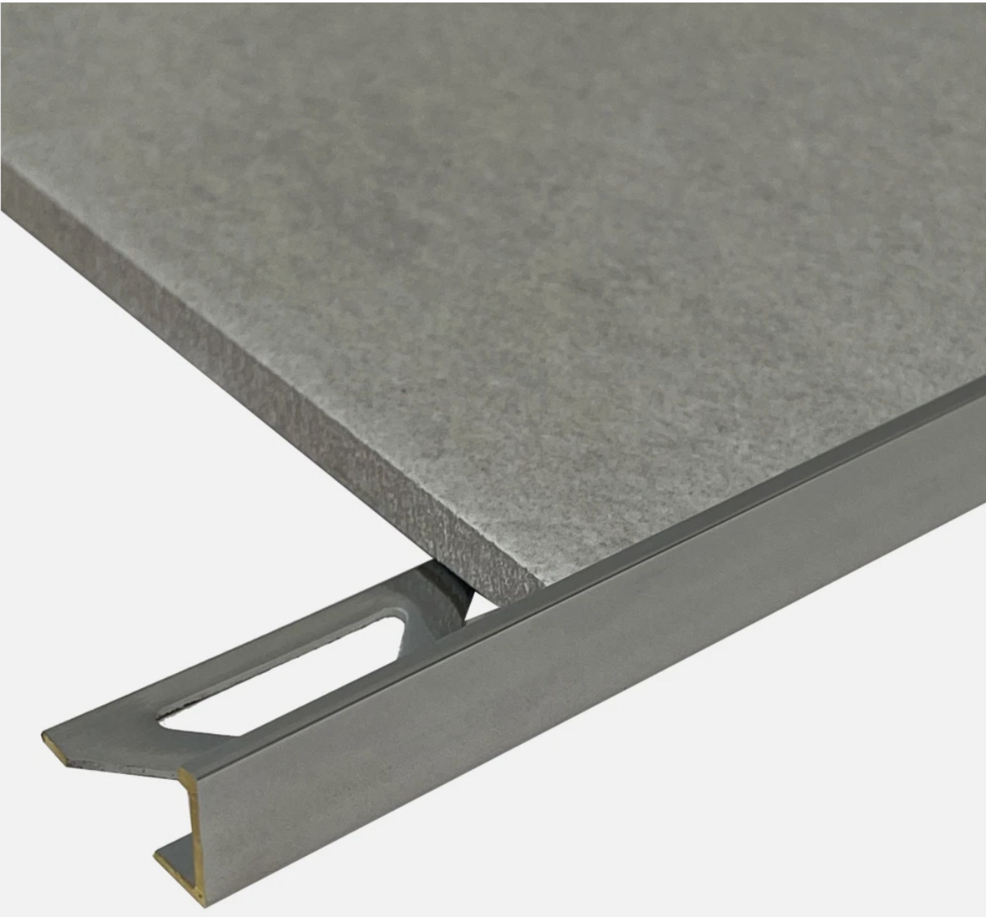 20X NEW 10MM ANTIQUE CHROME BRASS L SHAPE VINTAGE TILE TRIM 2.5M