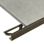 20X NEW 10MM ANTIQUE BRONZE BRASS L SHAPE VINTAGE TILE TRIM 2.5M