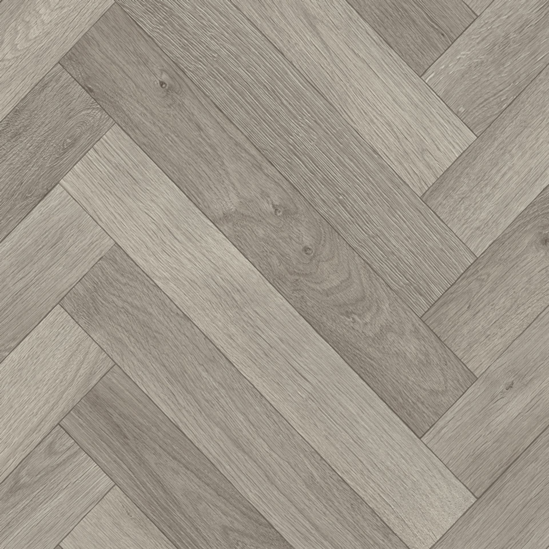 60M2 (30M X 2M) ENTRY-LEVEL DOMESTIC VINYL FLOORING GREY HERRINGBONE – BUDGET FRIENDLY!! RRP £800