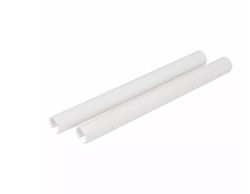 175 X WHITE PLASTIC PIPE COVERS FOR PIPES UP TO 15MM (PK OF 2)