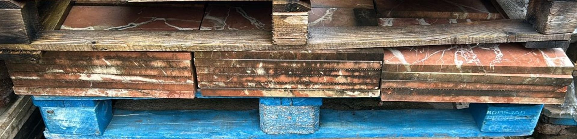 72X ALICANTE MARBLE HONED PATH/PATIO TILES 40X20CM X20MM.