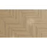 48 X PACKS (123.36M2) PREMIUM 8MM HERRINGBONE LAMINATE FLOORING NATURAL OAK RRP £4,000