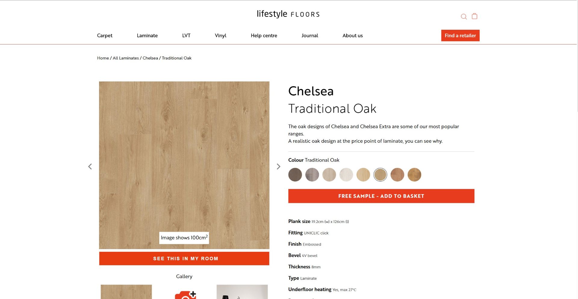 52 X PACKS (113.3M2) LIFESTYLE CHELSEA UNICLIC LAMINATE TRADITIONAL OAK RRP £2300 - Image 4 of 5