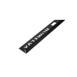 350 PIECES OF 10MM METAL STRAIGHT EDGE BRUSHED BLACK 1.83M