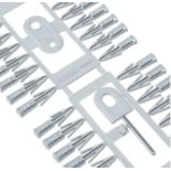 3 BOXES OF PLASPLUGS PLASTERBOARD FIXINGS GREY 50 PLUGS PER STRIP (NO PACKAGING)