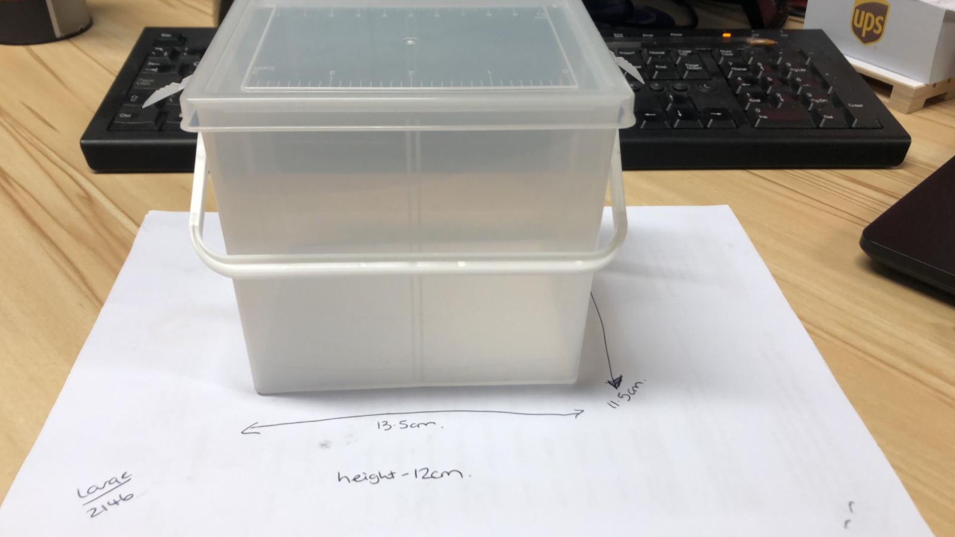 750X LARGE PLASTIC BOX AND LID - 40 UNITS PER BOX