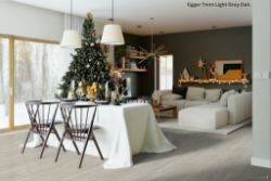 52 X PACKS (129M2) EGGER LIGHT GREY OAK LAMINATE FLOORING 2.49M2/PACK RRP £2,300