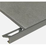 20X NEW 10MM ANTIQUE CHROME BRASS L SHAPE VINTAGE TILE TRIM 2.5M