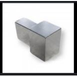 520 PIECES OF 12MM METAL SQ.EDGE SILVER CORNER PK2