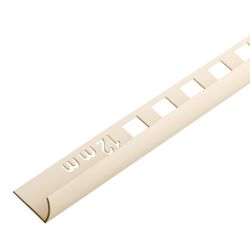 170 X ECONOMY TILE TRIM A/BONE (12MM) LENGTH 2.44M