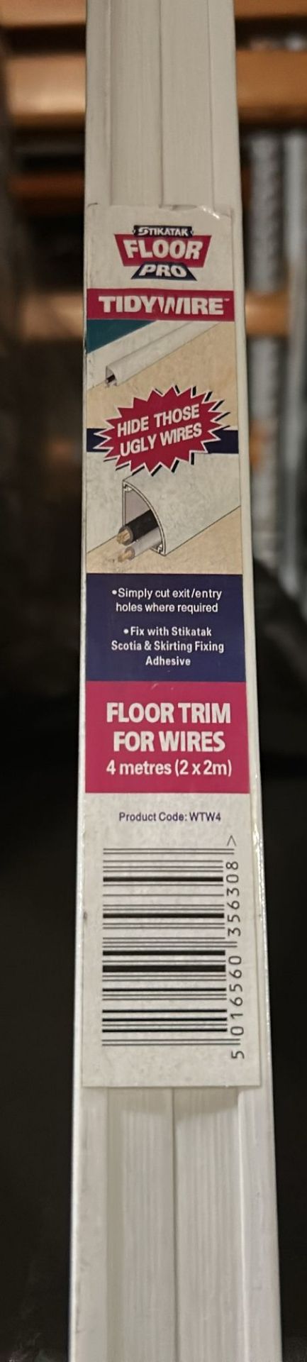 49 BXS OF 12 PCS STICKATAK TIDYWIRE - FLOOR TRIM FOR WIRES- 2M LENGTHS - Image 2 of 3