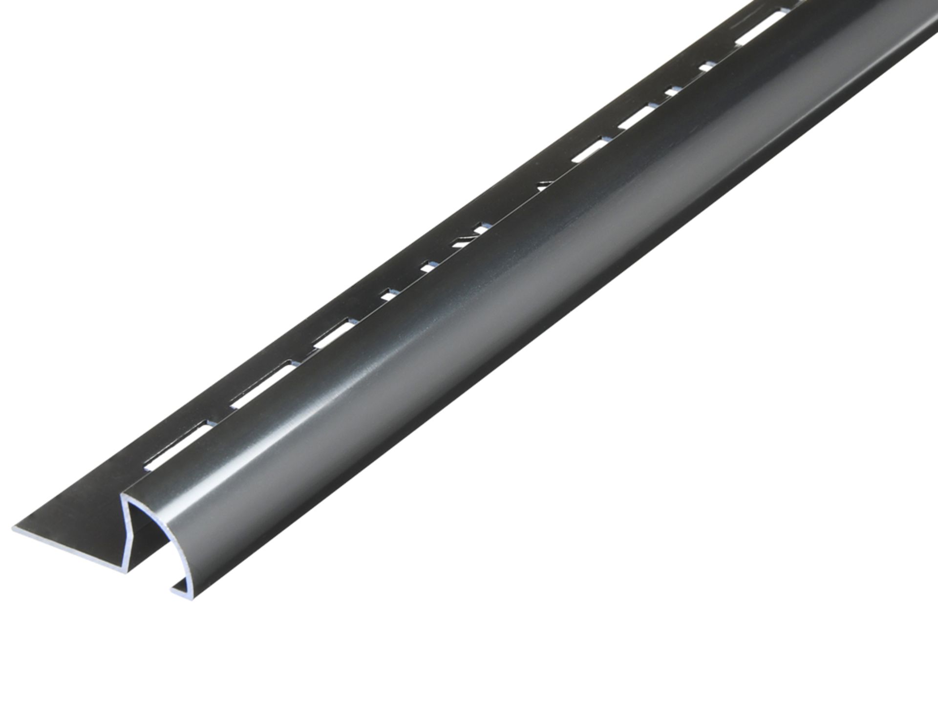 668 X 12MM ROUND EDGE BLACK NICKEL TRIM LENGTH 2.44M