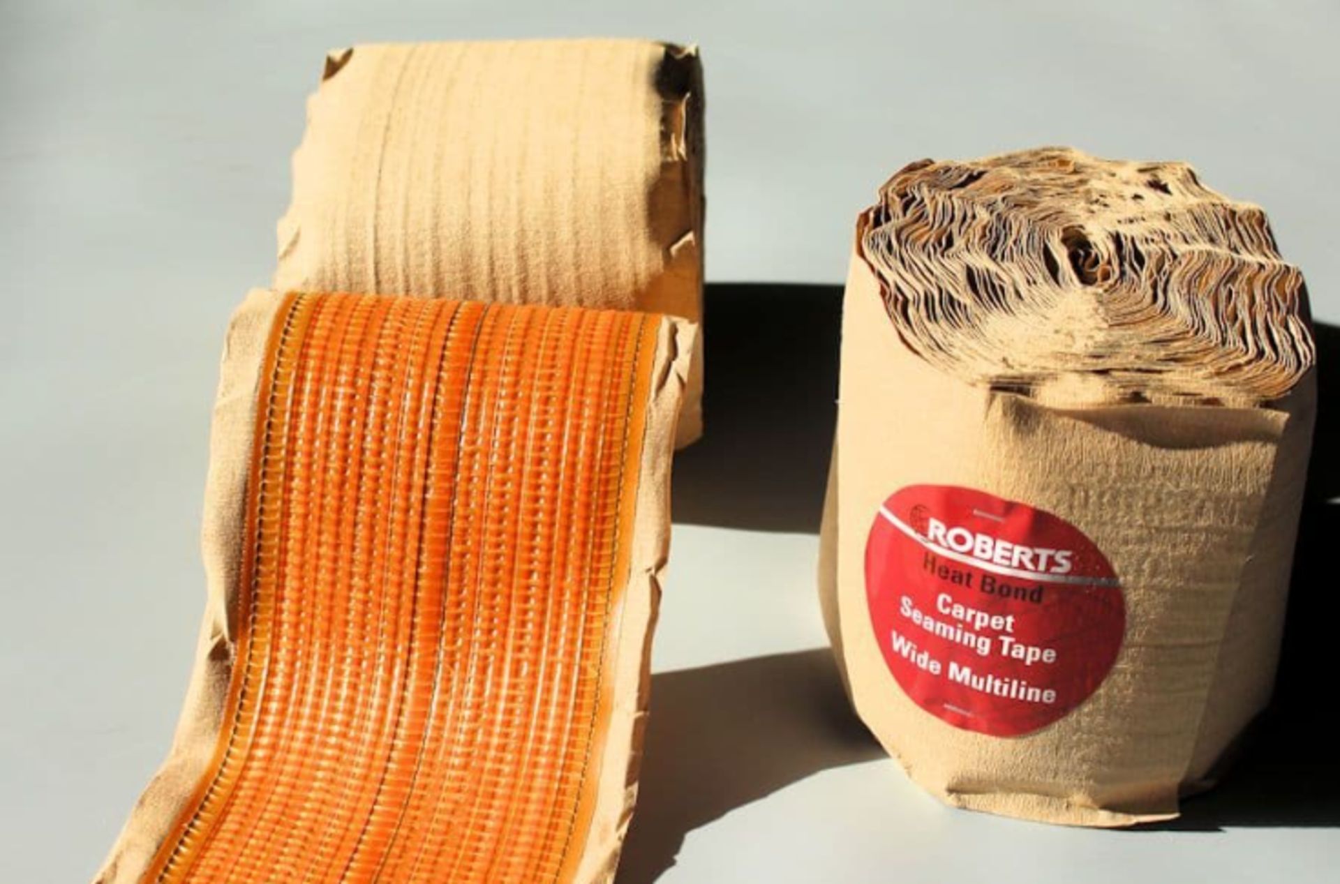 10 BOXES OF ROBERTS CARPET 6" WIDE HEAT SEAMING TAPE-20M LENGTH (6 ROLLS PER BOX)