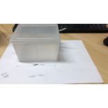 750X SMALL PLASTIC BOX AND LID- 50 UNITS PER BOX
