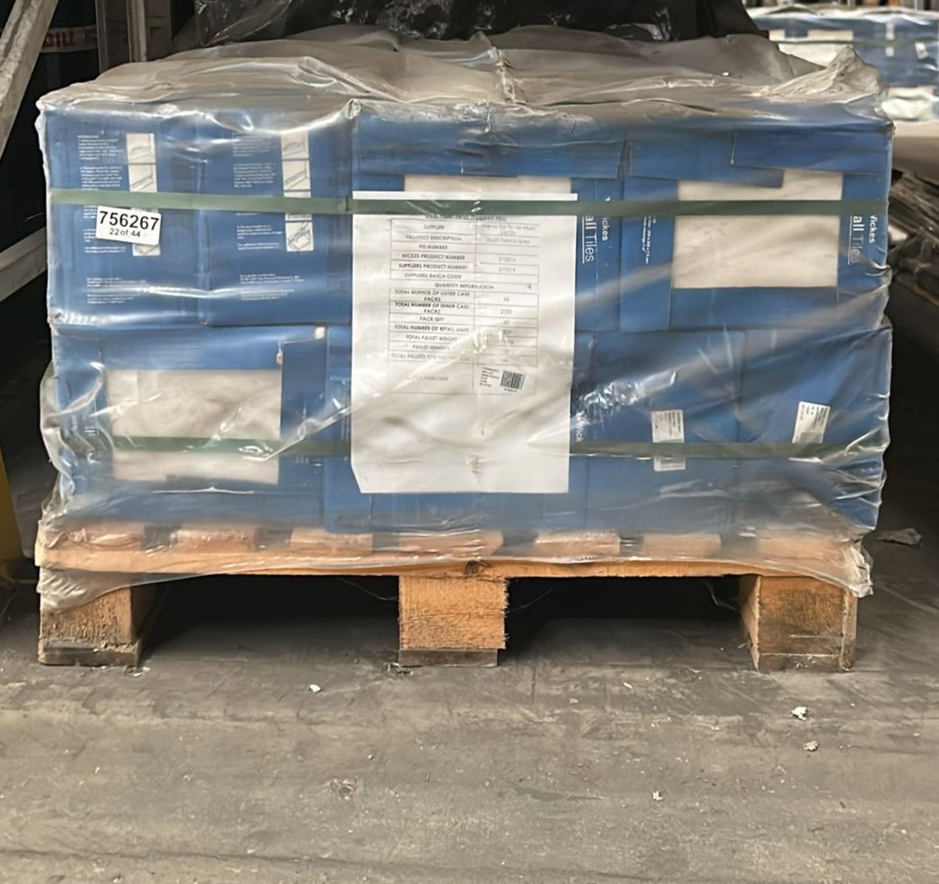 50 BXS WICKES FLORINA GREY MARBLE EFFECT WALL TILES 20X25CM. - Image 3 of 3