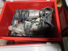 Four various Bosch drills, 110v