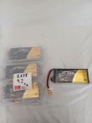Tattu 22,000 30C mAH batteries X4