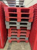Ten plastic pallets Manual Handling: Please ensure sufficient & suitable resource / handling aids