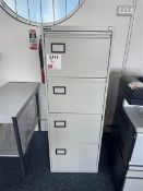Three 4-drawer filing cabinets