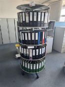 4-shelf mobile rotating file stand, 2m