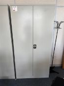 Two double door metal filing cabinets, 2000 x 1500mm approx.