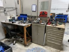 Quantity of various tooling for Hurco CNC machine, drill bits, collets, taps etc. to include 8...